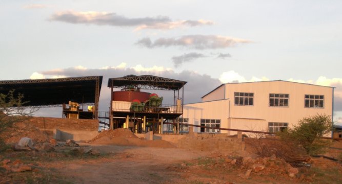 非洲納米比亞1200噸/日金（銅）選礦廠